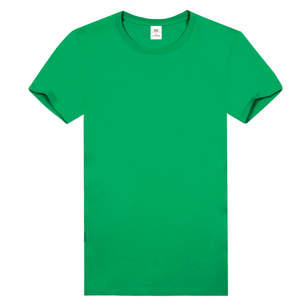 草绿色纯棉精梳文化衫
